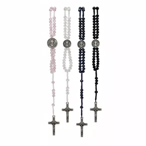 Terço De Pulso Cordão de Cristal São Bento - 12 Unidades
