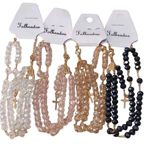 Terço De Pulso Folheado Cristal Basico - Azul Petróleo