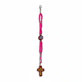 Terço de Pulso Infantil Rosa Aparecida - 6 unidades