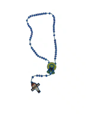 Terço Infantil  Aparecida Azul - 6 Unidades