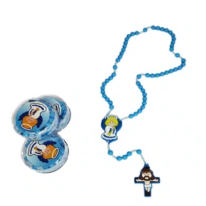 Terço Infantil Santo Anjo Azul - 6 Unidades