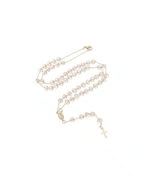 Terço Pescoço Cristal - Champanhe