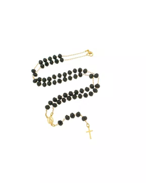 Terço Pescoço Cristal - Preto