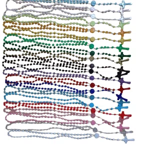 Terço Plástico Sortidos - 12 unidades