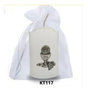 Vela Votiva Pingente Eucaristia - Prata