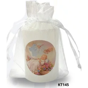 Vela Votiva Santo Anjo - Rosa