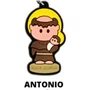 Cl1 Chaveiro De Borracha Antonio - 10 Unidades
