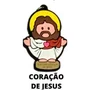 Cl1 Chaveiro De Borracha Coração de Jesus - 10 Unidades