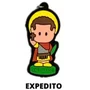 Cl1 Chaveiro De Borracha Expedito - 10 Unidades