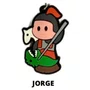Cl1 Chaveiro De Borracha Jorge - 10 Unidades