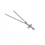 Corrente Aço Inoxidável com Crucifixo Pai Nosso Amarelo