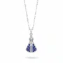 Corrente aço Inoxidável Fina Nossa Senhora Aparecida com Strass - Prata