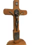 Crucifixo de Madeira Placa São Bento - 19cm Ref:05