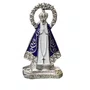 Imagem Metal com Adesivo Aparecida com Coroa: Branco e Prata - 12 unidades