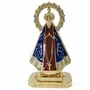 Imagem Metal com Adesivo Aparecida com Coroa: Marrom e Dourada - 06 Unidades