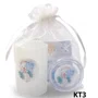 Kit Batismo: Vela Votiva + Porta Terço + Dezena - KT3