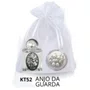 Kit Porta Água Benta + Porta Terço + Dezena - Anjo da Guarda