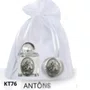 Kit Porta Água Benta + Porta Terço + Dezena - Antônio