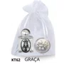 Kit Porta Água Benta + Porta Terço + Dezena - Graça