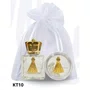 Kit Porta Água Coroinha + Porta Terço + Dezena - KT10