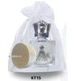 Kit Porta Água Coroinha + Vela Rechaud - KT15