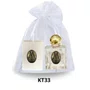 Kit Vela Quadrada Santos + Porta Água Benta - KT33