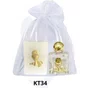 Kit Vela Quadrada Santos + Porta Água Benta - KT34