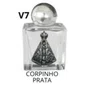 Porta água Benta Corpinho Prata Vidro P - 10ml