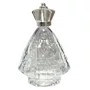 Porta Água Benta Nossa Senhora Aparecida Coroa Prata Vidro M - 60ML