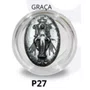 Porta Terço Acrílico + Mini Tercinho - Graça