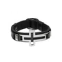 Pulseira de Couro - Cruz