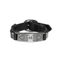 Pulseira de Couro - Placa Fé