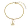 Pulseira de Nossa Senhora Aparecida Redondo em Inox - Dourado