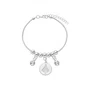 Pulseira Folheada Berloque Mod 2 Prata - 6 unidades