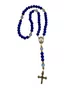 Terço feito no Cordão - Azul Escuro